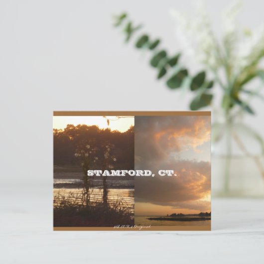 Stamford, CT-Herfst 2009 Briefkaart (Staand voorkant)