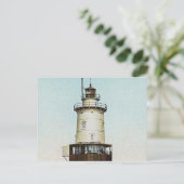 Stamford Harbor Ledge Lighthouse Briefkaart (Staand voorkant)