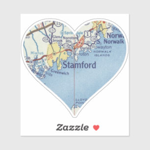 Stamford Map Sticker