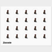 Stamhoofd Zwarte Kat Sticker (Vel)