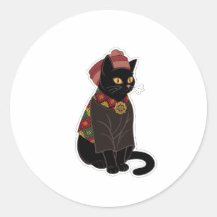 Stamhoofd Zwarte Kat Sticker