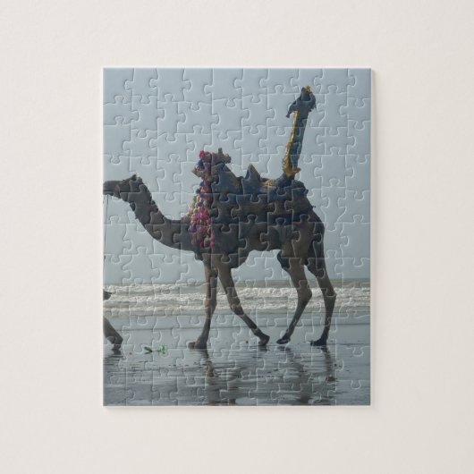 Stamkameelrit: Morgengetij Zanden & Zee Legpuzzel (Verticaal)
