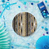 Stamkeuken op basis van stammen, etnische groepen, papieren bordje (Feest)