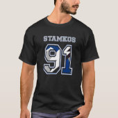 Stamkos 91 Stammer Tampa Bay Professional Ice Hock T-shirt (Voorkant)