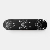 Stamkunst Skateboard - Zwart & Wit (Horizontaal)