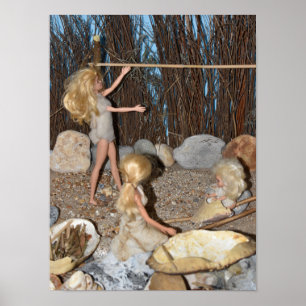 Stamleven in het kamp. poster