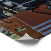 Stamlocomotief bij daglicht poster (Hoek)