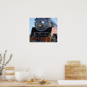 Stamlocomotief bij daglicht poster (Keuken)