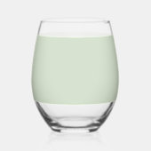 Stamloze glas met vader en baby vogel (Achterkant)