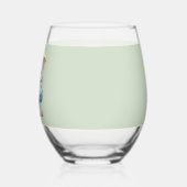 Stamloze glas met vader en baby vogel (Links)