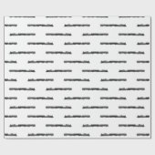 Stammachinetraining met treinwagon AANGEPASTE \KLE Cadeaupapier (Vlak)