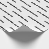 Stammachinetraining met treinwagon AANGEPASTE \KLE Cadeaupapier (Hoek)