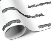 Stammachinetraining met treinwagon AANGEPASTE \KLE Cadeaupapier (Rol Hoek)