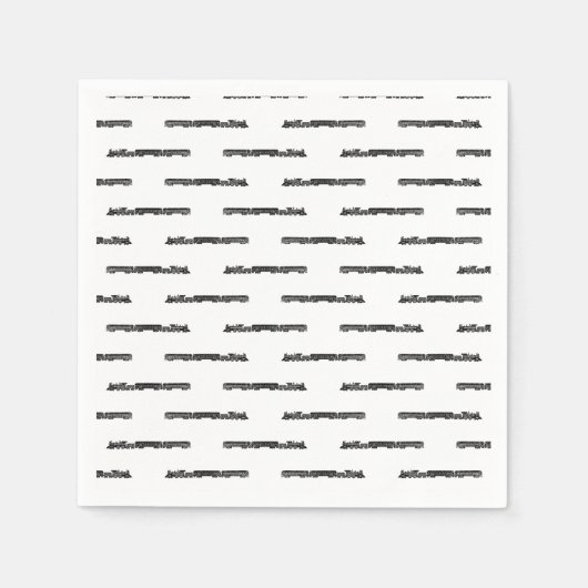 Stammachinetraining met treinwagon AANGEPASTE \KLE Servet (Voorkant)