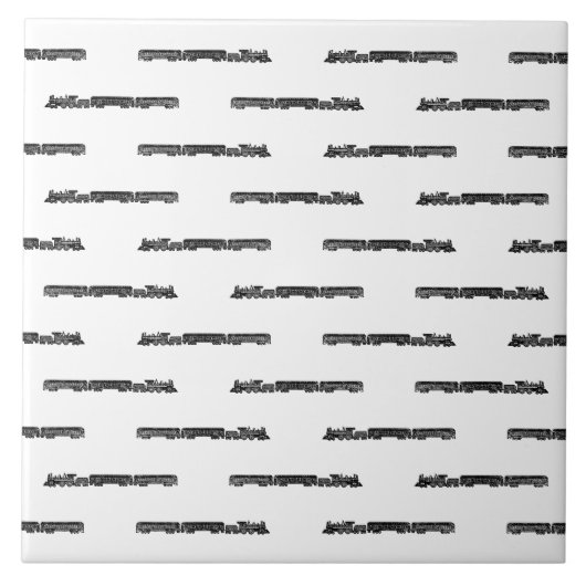 Stammachinetraining met treinwagon AANGEPASTE \KLE Tegeltje (Voorkant)