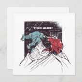 Stammarkt Bull en Wenskaart Beer (Voorkant / Achterkant)