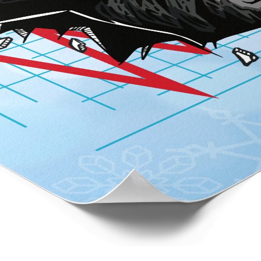 Stammarkt voor kerstBitmunt Poster (Hoek)