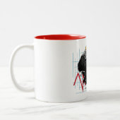 Stammarkt voor kerstBitmunt Tweekleurige Koffiemok (Links)