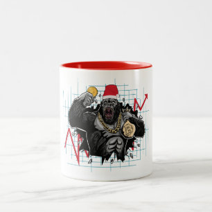 Stammarkt voor kerstBitmunt Tweekleurige Koffiemok