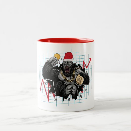 Stammarkt voor kerstBitmunt Tweekleurige Koffiemok (Center)