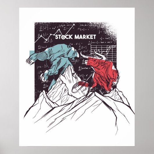 Stammarktwist Bull tegen Beer Trading Poster (Voorkant)