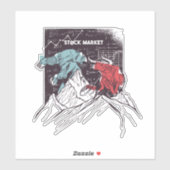 Stammarktwist Bull tegen Beer Trading Sticker (Vel)