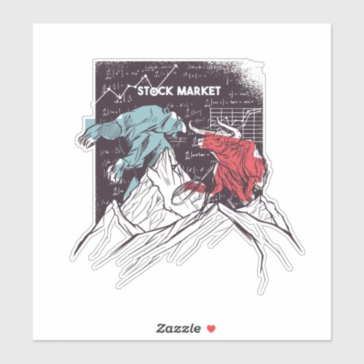 Stammarktwist Bull tegen Beer Trading Sticker (Vel)