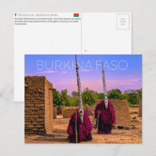 Stammen bij Dédougou, Burkina Faso Reisansichtkaar Briefkaart