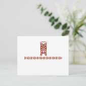 Stammen Briefkaart Tiki (Staand voorkant)