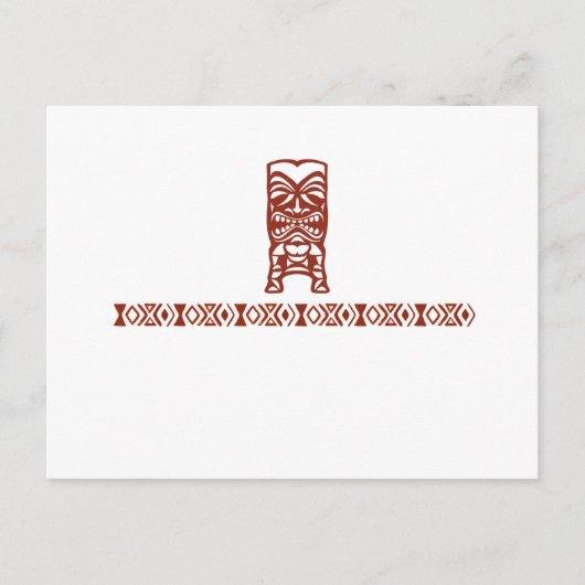 Stammen Briefkaart Tiki (Voorkant)