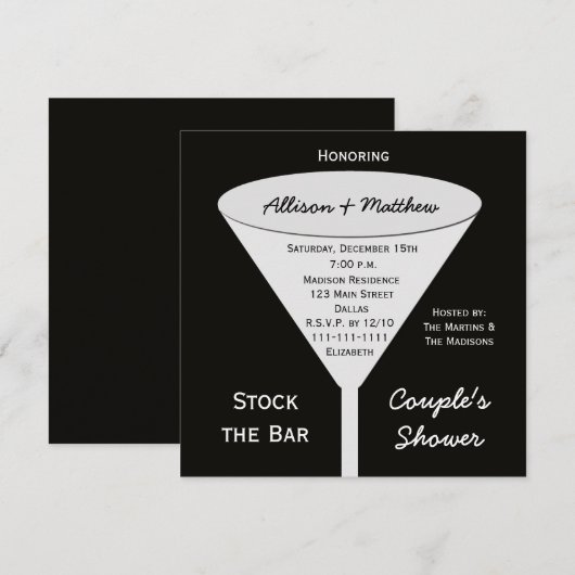 Stammen de de showuitnodiging van de Stenen van de Kaart (Voorkant / Achterkant)