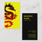 stammen draak visitekaartje (Voorkant / Achterkant)