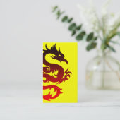 stammen draak visitekaartje (Staand voorkant)