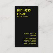 stammen draak visitekaartje (Achterkant)