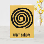 Stammen spiraalvormige primitieve de kaart (Gele Bloem)