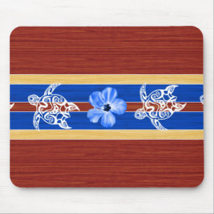 Stammen Valse Houten Surfplank Honu Muismat