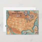 Stammen van de Indiase natie Briefkaart (Voorkant / Achterkant)