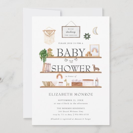 Stammen van de schelpdieren | Boho Nursery Baby sh (Voorkant)