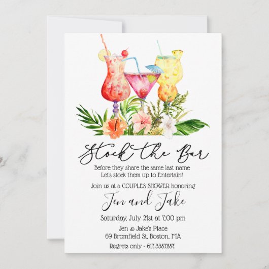 Stammen van de uitnodiging van de schoeisel van de (Voorkant)