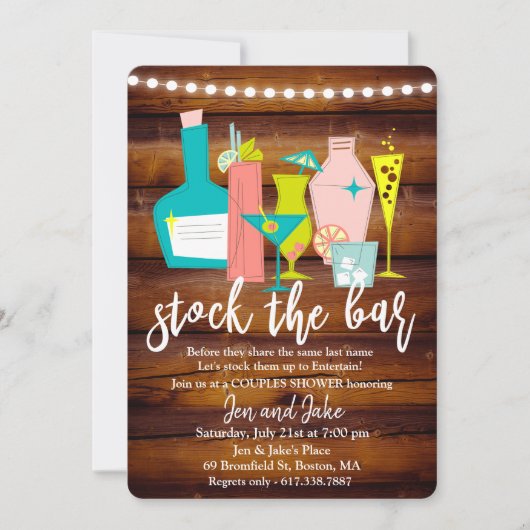 Stammen van de uitnodiging van de schoeisel van de (Voorkant)