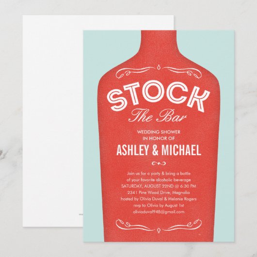 Stammen van de uitnodigingen voor borden (Voorkant / Achterkant)