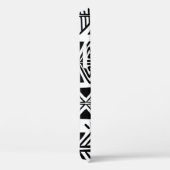 stammenpatroon met zwarte en witte hand d Case-Mate iPhone case (Achterkant / Rechts)
