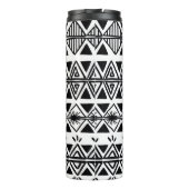 stammenpatroon met zwarte en witte hand d thermosbeker (Achterkant)