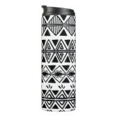 stammenpatroon met zwarte en witte hand d thermosbeker (Geroteerd rechts)