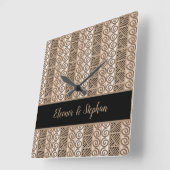 stammenpatroon van etnische afrikanen vierkante klok (Hoek)