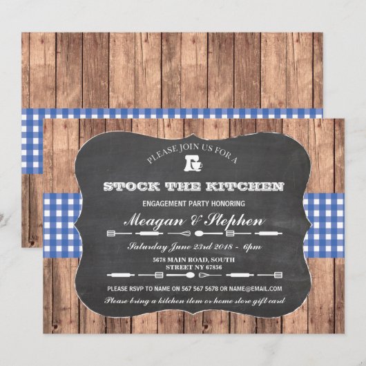 Stammodel van de Keukenpartij-koppels Kaart (Voorkant / Achterkant)