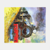 Stammotor locomotief 778 fleece deken (Voorkant (Horizontaal))