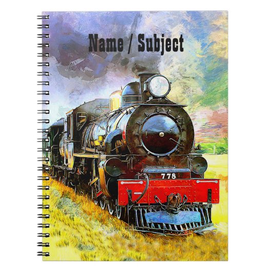 Stammotor locomotief 778: naam toevoegen notitieboek (Voorkant)
