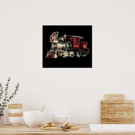 Stammotor locomotief poster (Keuken)