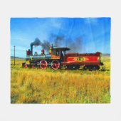 Stammotortreinen spoorweg UP119 Fleece Deken (Voorkant (Horizontaal))